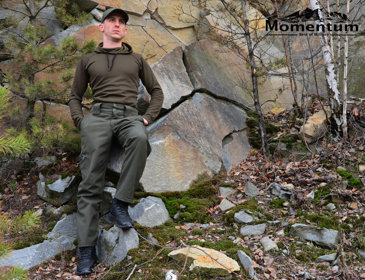 Softshell Pants Momentum – Olive