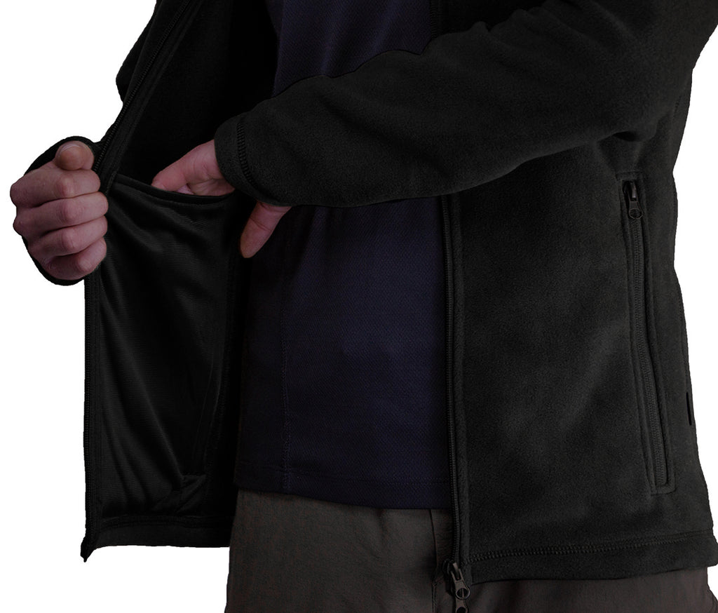 Jacket fleece men Momentum Polar Black