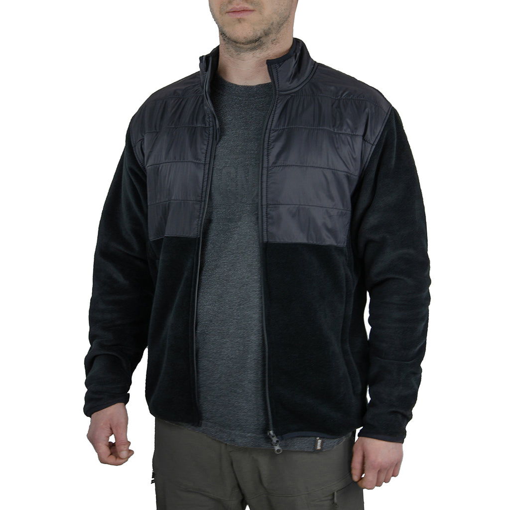 Jacket fleece men Momentum Shadow Grid - Black
