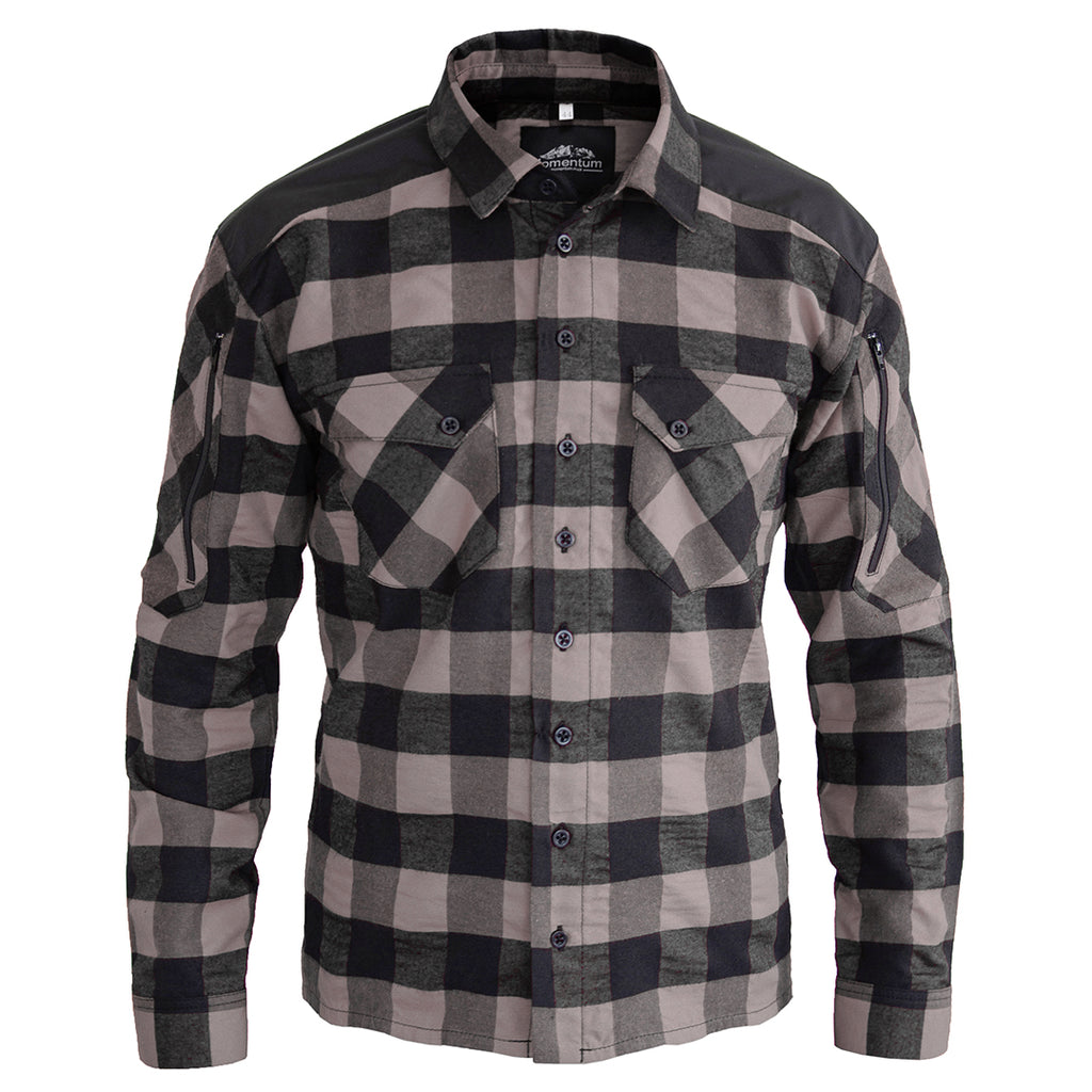 Momentum Mens Flannel Shirt Lumberjack Brown
