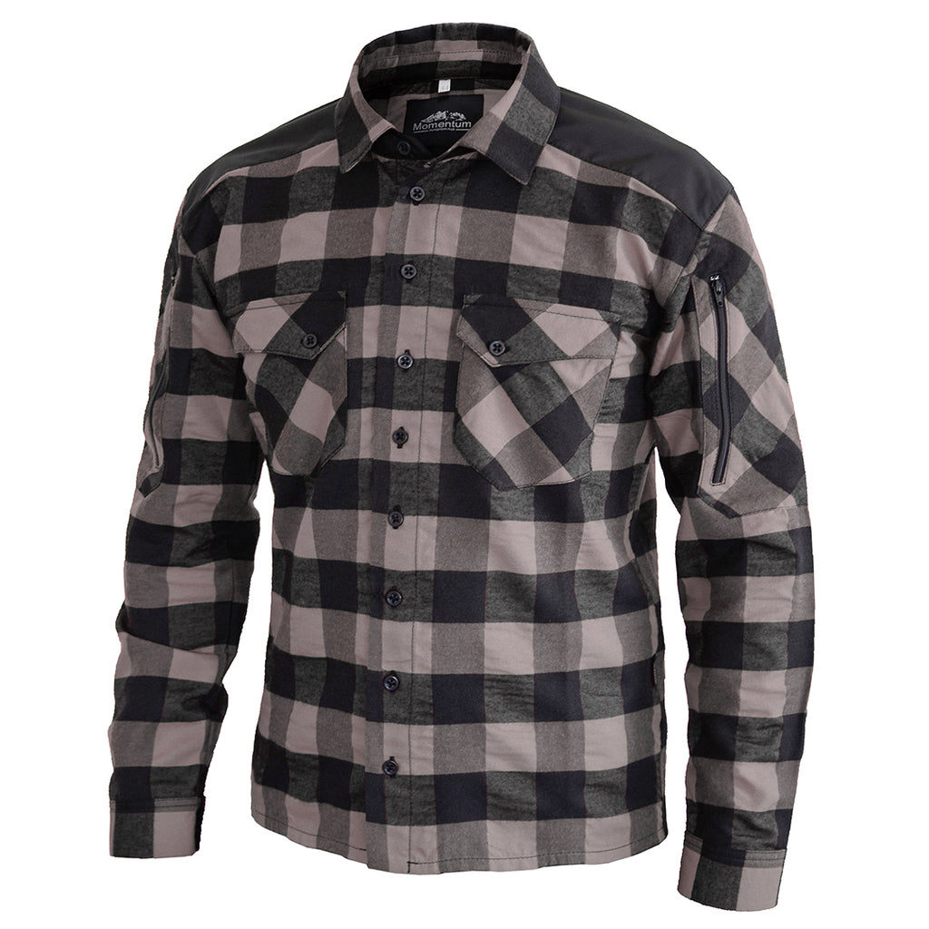Momentum Mens Flannel Shirt Lumberjack Brown