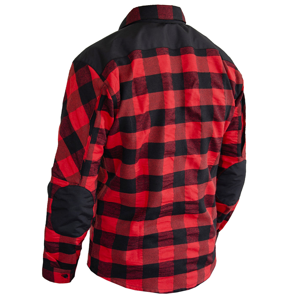 Momentum Mens Flannel Shirt Lumberjack Red