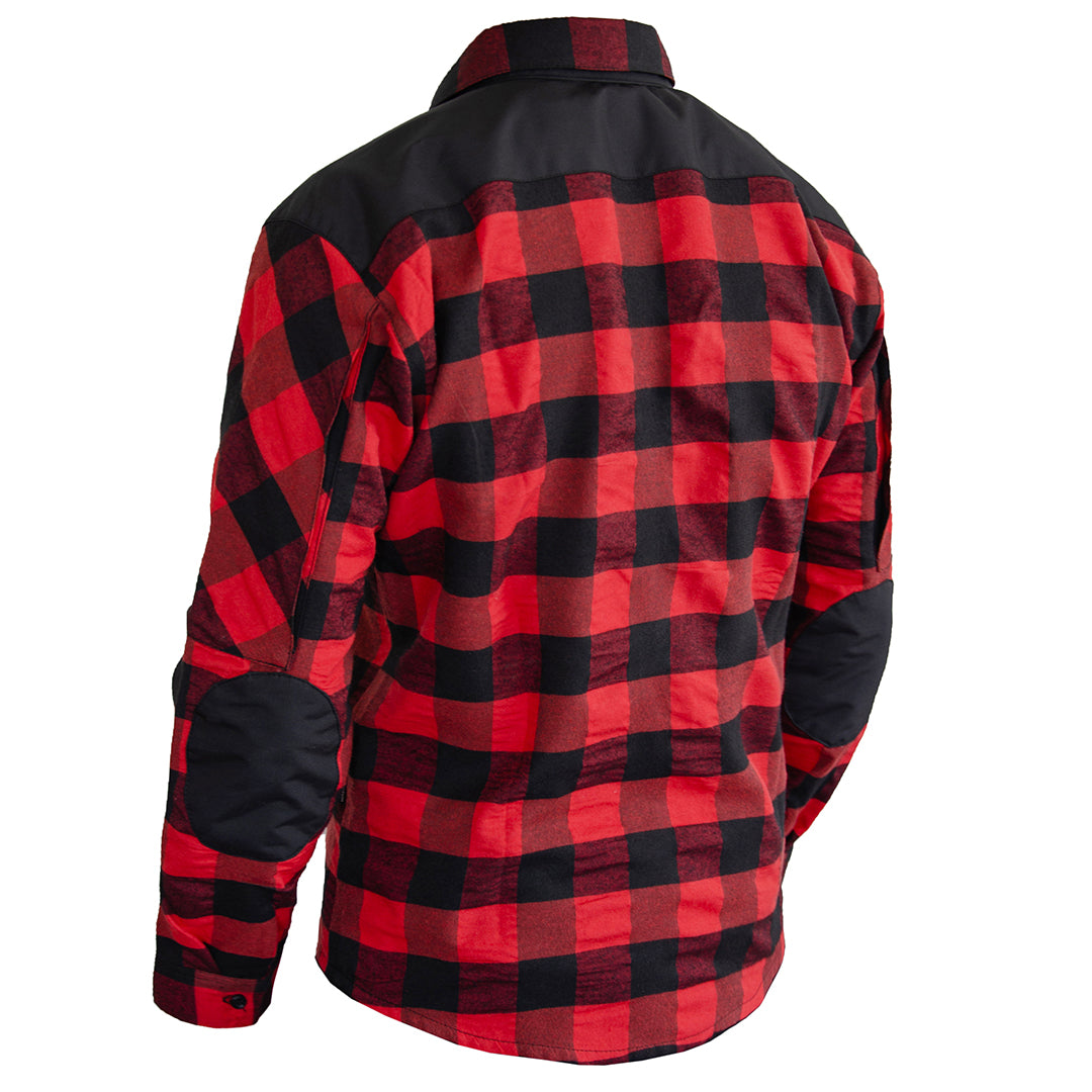 Momentum Mens Flannel Shirt Lumberjack Red