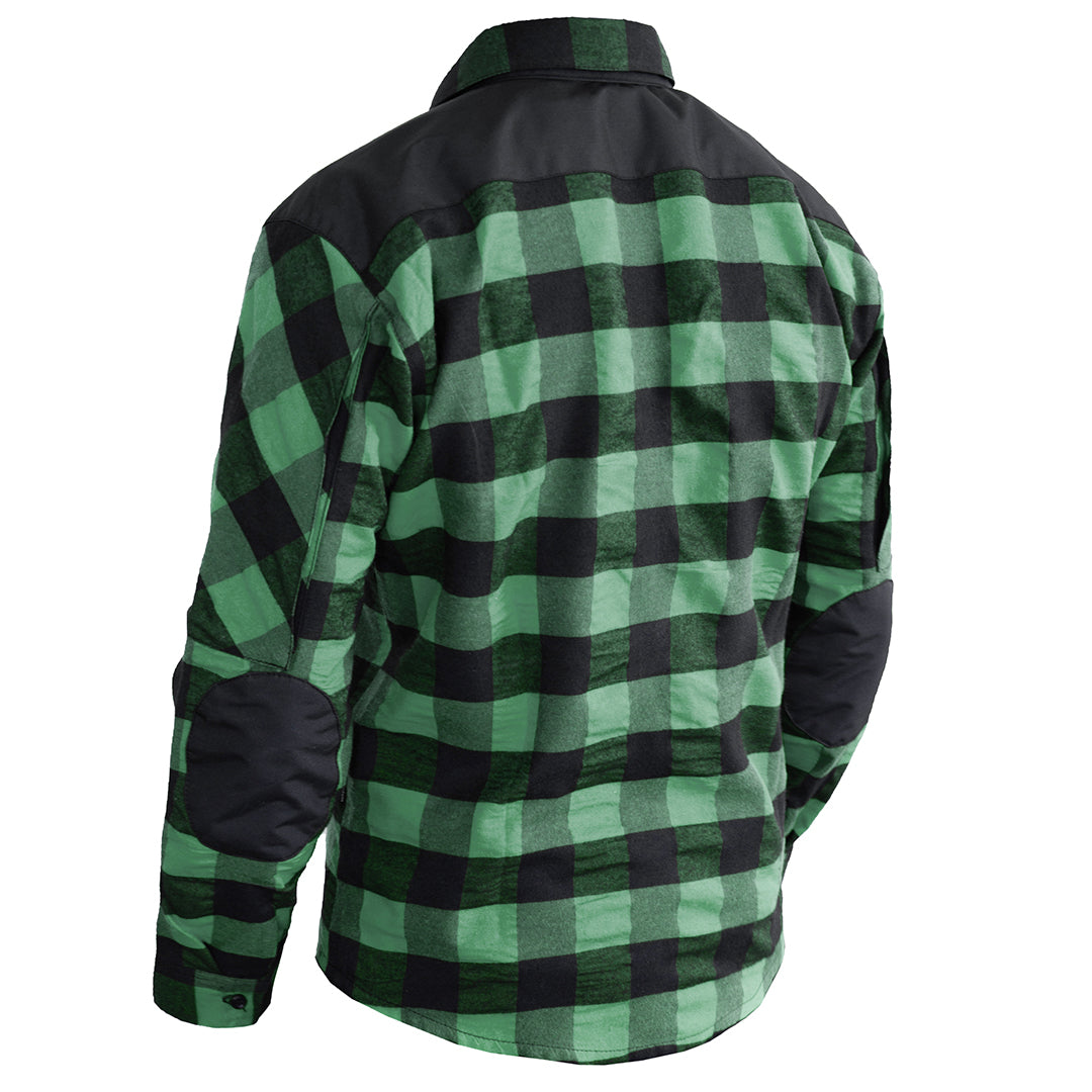 Momentum Mens Flannel Shirt Lumberjack Green