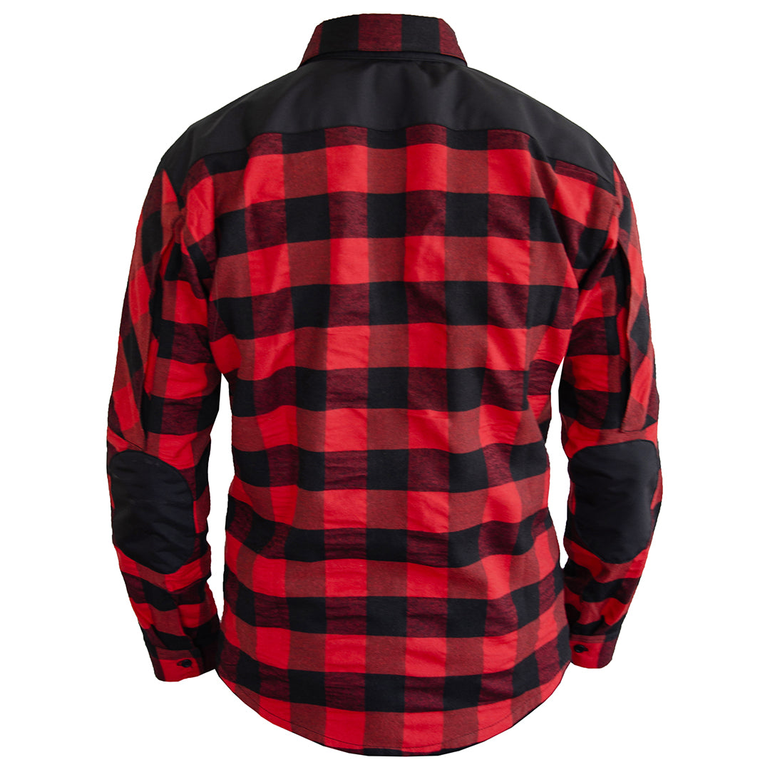 Momentum Mens Flannel Shirt Lumberjack Red