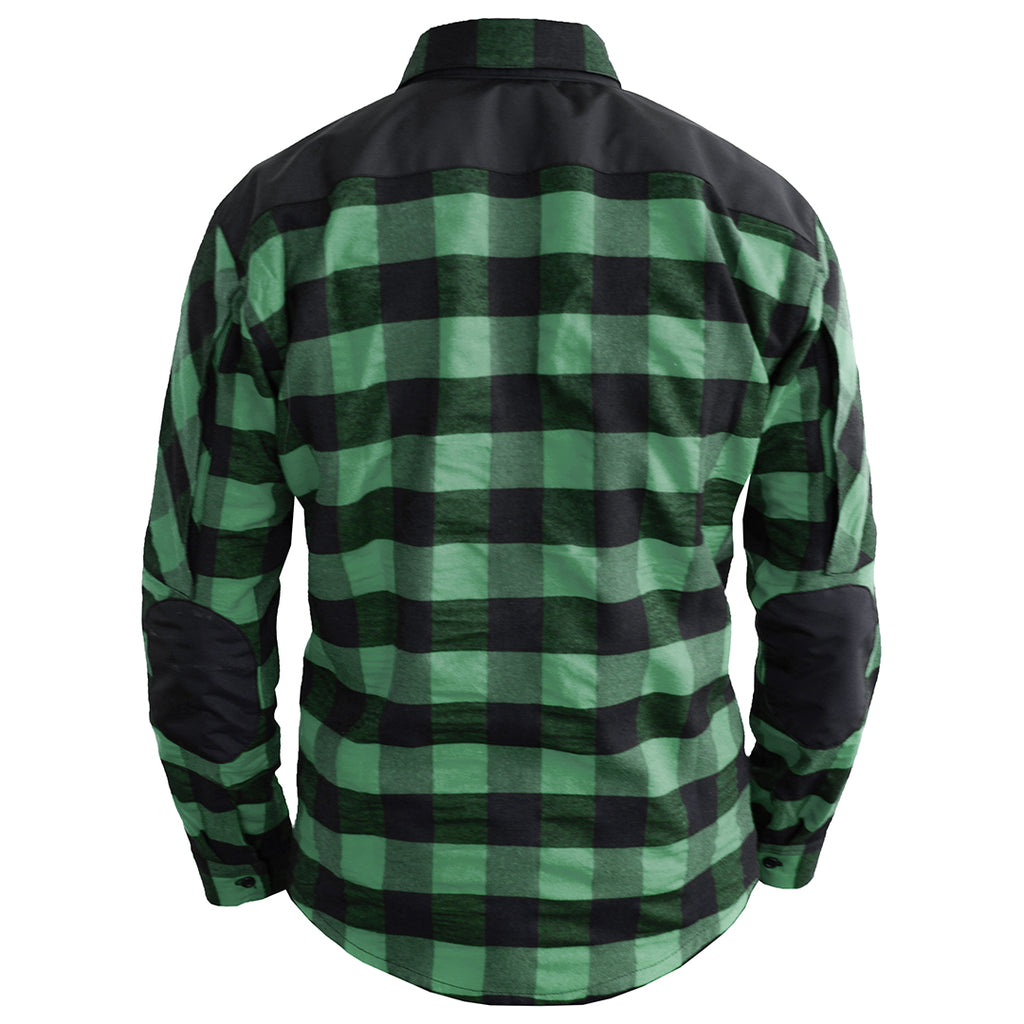Momentum Mens Flannel Shirt Lumberjack Green
