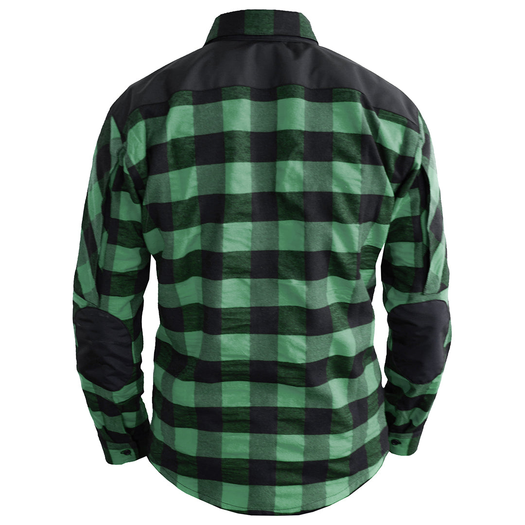 Momentum Mens Flannel Shirt Lumberjack Green