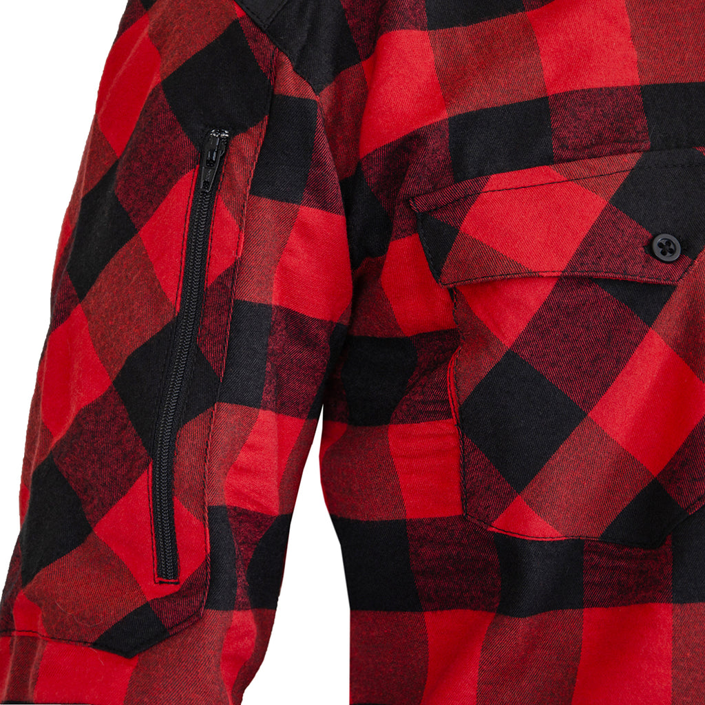Momentum Mens Flannel Shirt Lumberjack Red