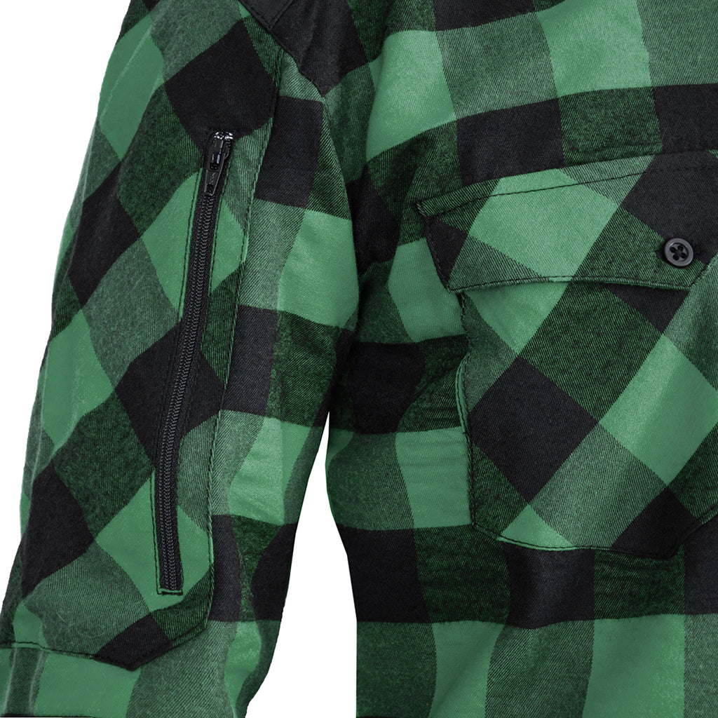 Momentum Mens Flannel Shirt Lumberjack Green