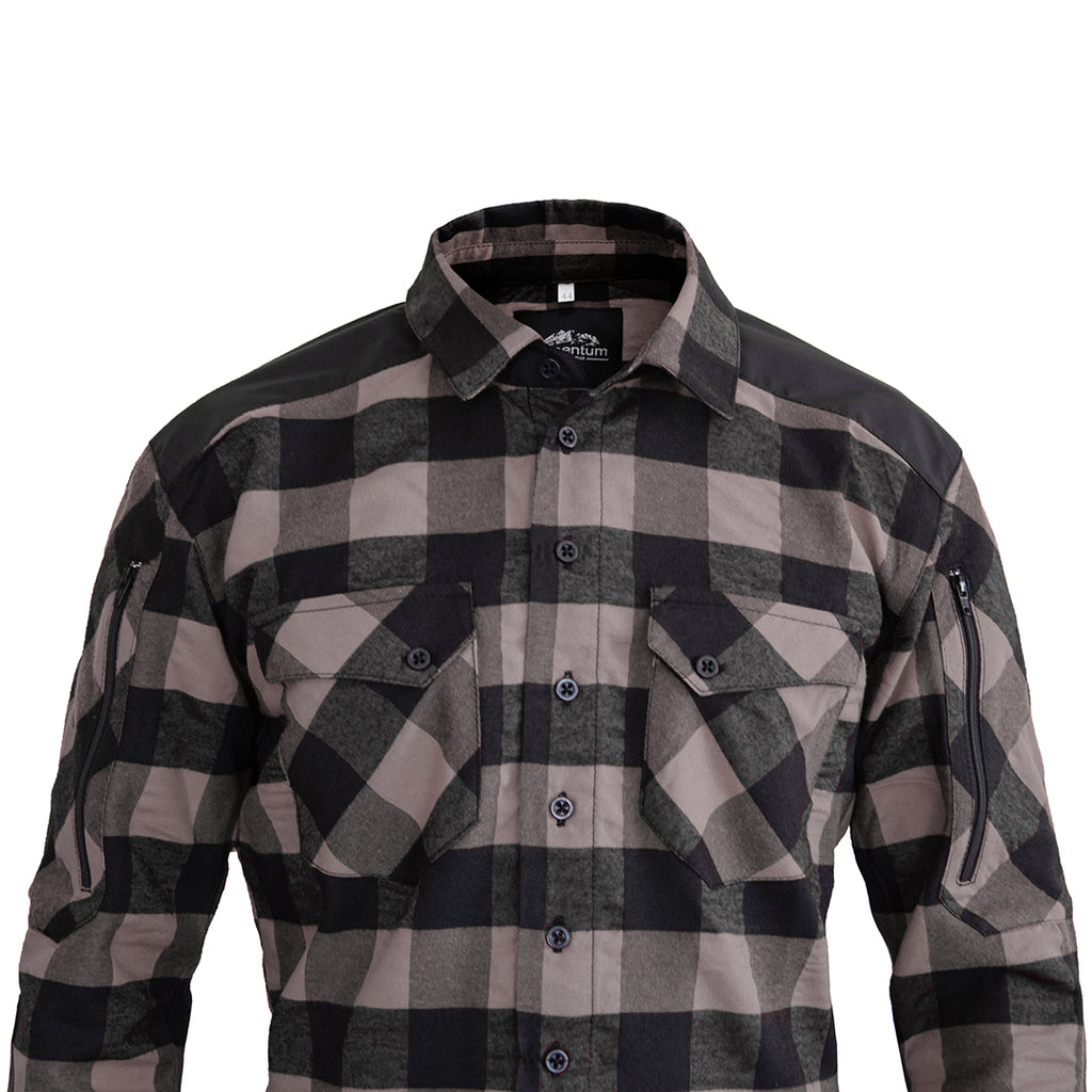Momentum Mens Flannel Shirt Lumberjack Brown