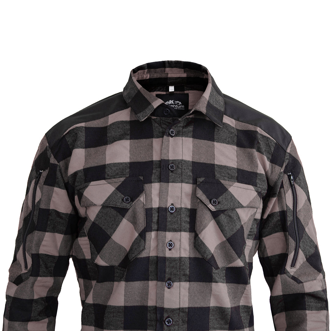 Momentum Mens Flannel Shirt Lumberjack Brown