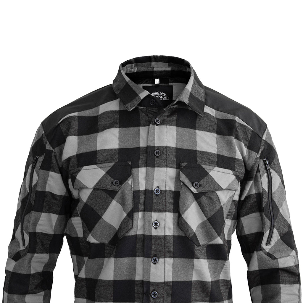 Momentum Mens Flannel Shirt Lumberjack Gray