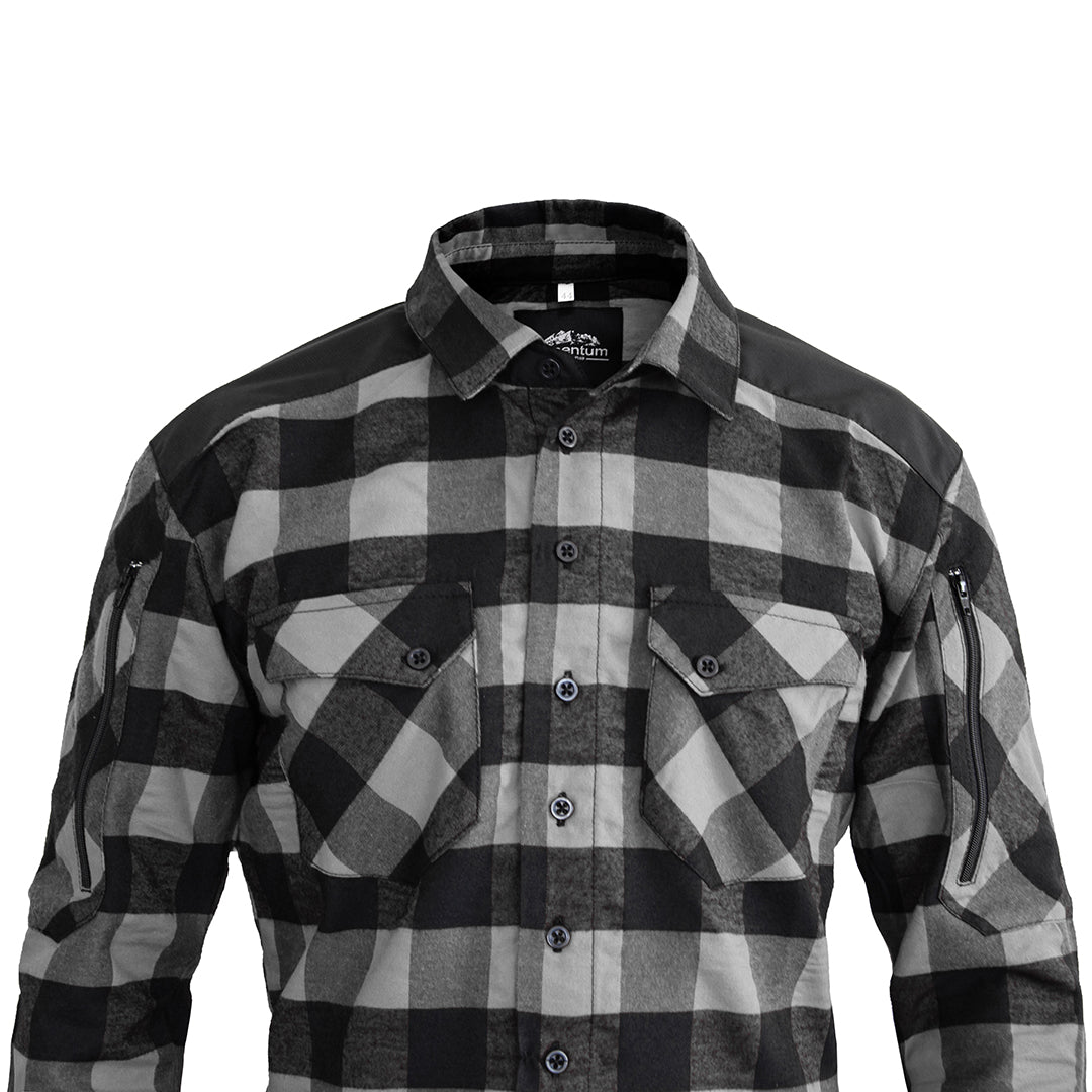 Momentum Mens Flannel Shirt Lumberjack Gray