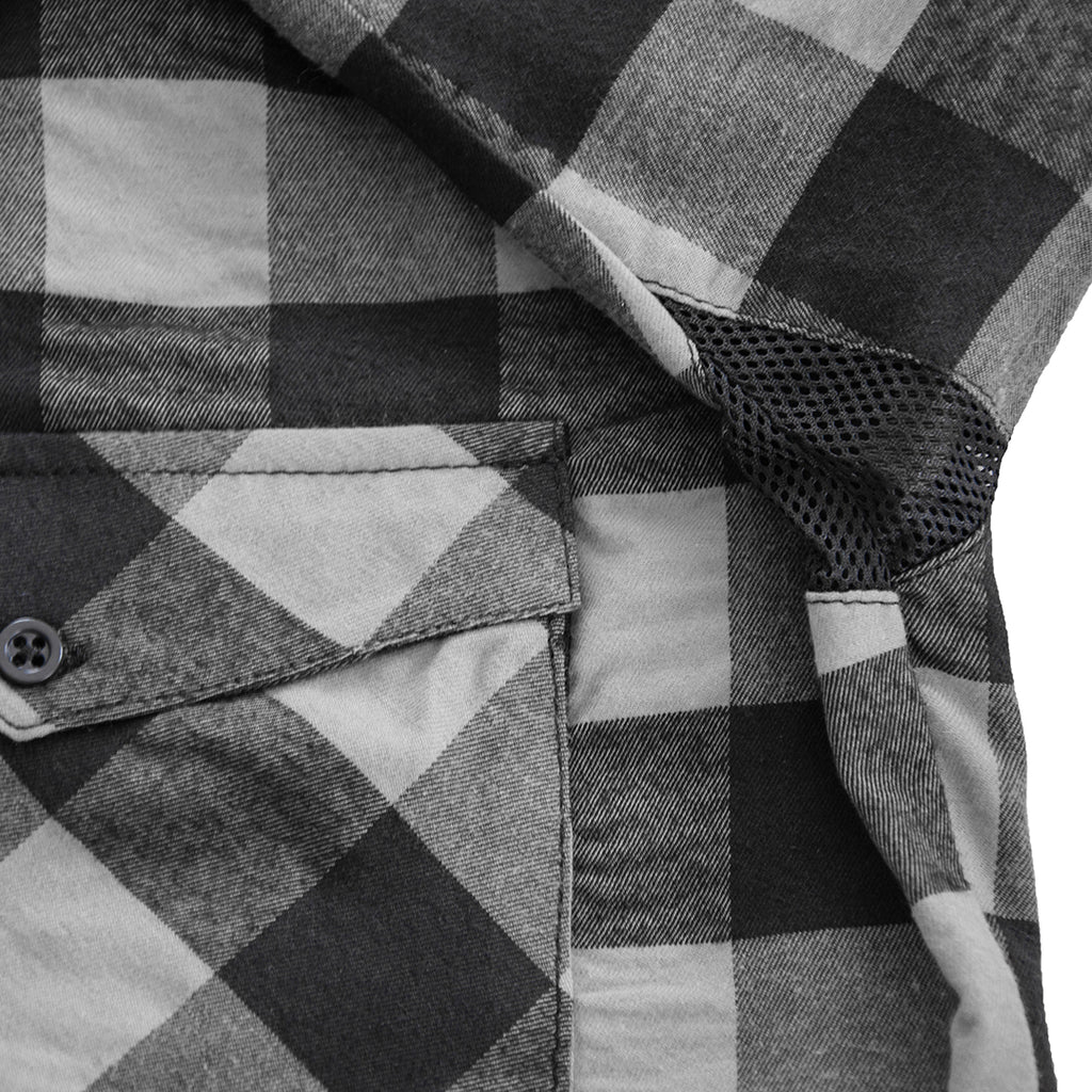 Momentum Mens Flannel Shirt Lumberjack Gray
