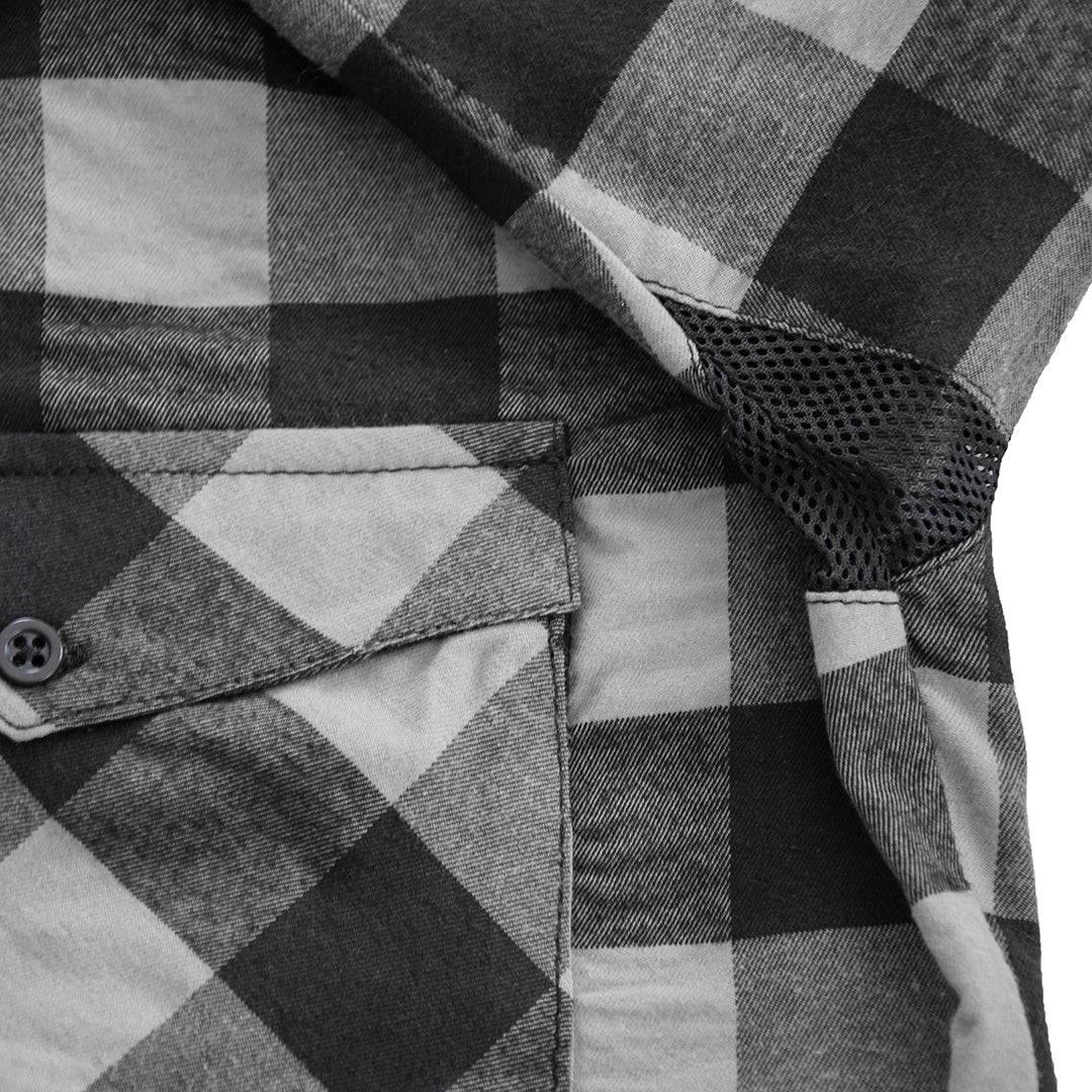 Momentum Mens Flannel Shirt Lumberjack Gray
