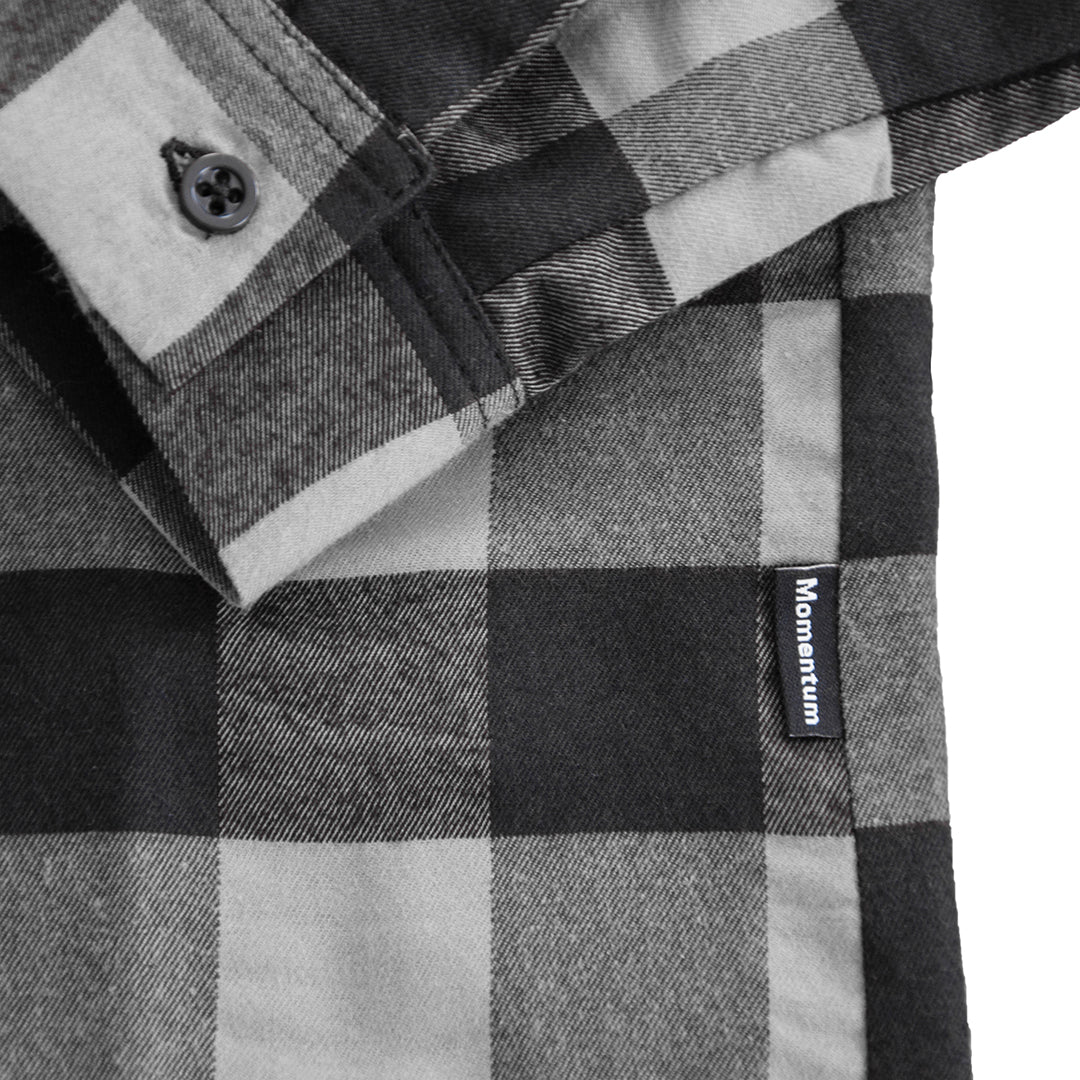 Momentum Mens Flannel Shirt Lumberjack Gray